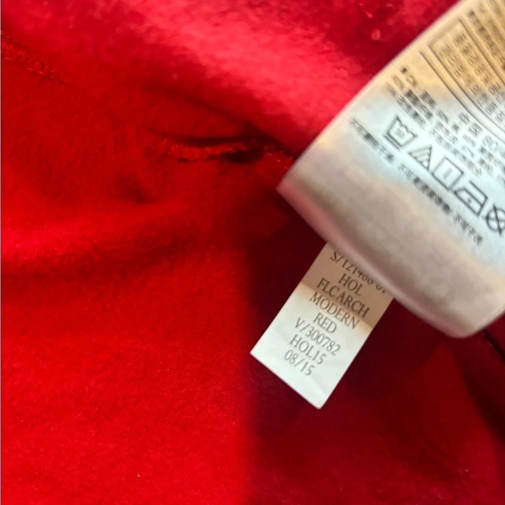 Baby Gap Red Isle Fur Zip Up Hoodie 12-18M